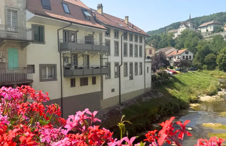 Appartement au centre de Moudon de 2.5 pièces loué avec rendement garanti