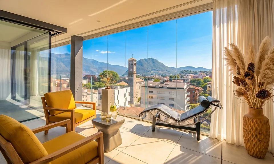 LUMINOSO 3.5 LOCALI CON TERRAZZA E VISTA LAGO A MASSAGNO