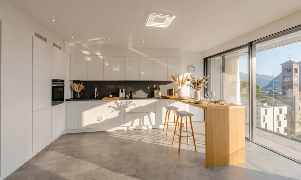 HELLES 3.5-ZIMMER-WOHNUNG MIT TERRASSE UND SEEBLICK IN MASSAGNO