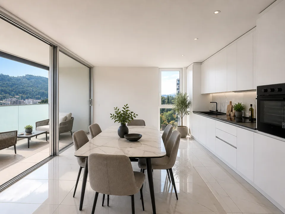 ELEGANTE ATTICO ALTO STANDING 4.5 LOCALI CON VISTA A VACALLO