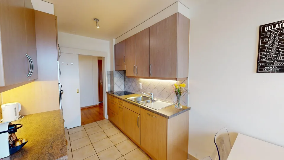 Ampio appartamento 2 camere, 2 bagni con parcheggio, balcone e vista sul lago! – foto 8 di 20