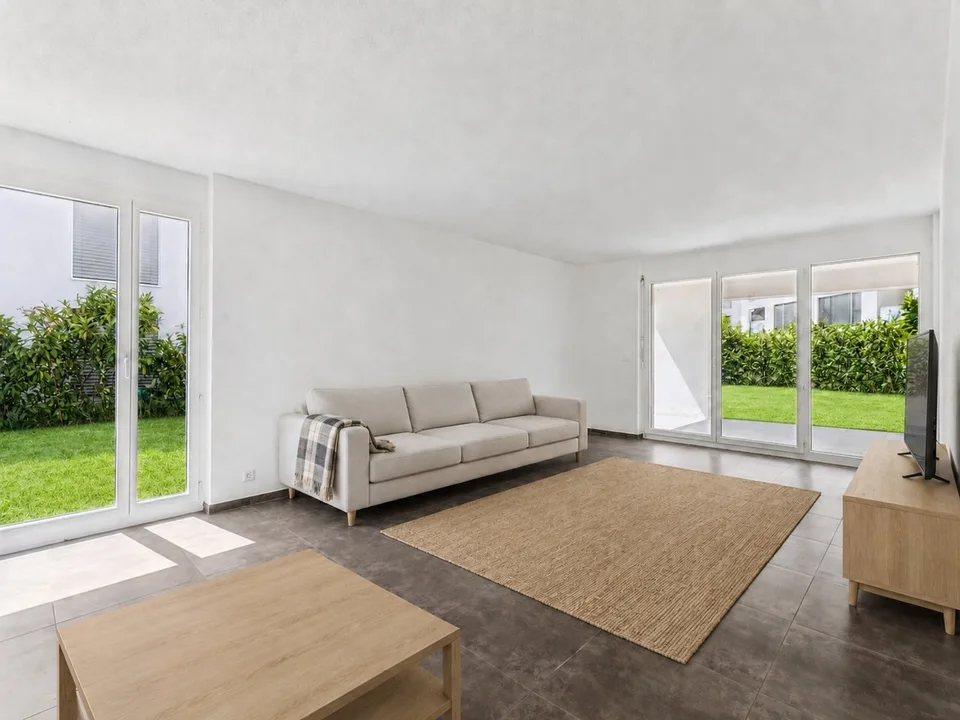 Appartement 4,5 pi?ces, terrasse, jardin privatif et gare ? quelques m