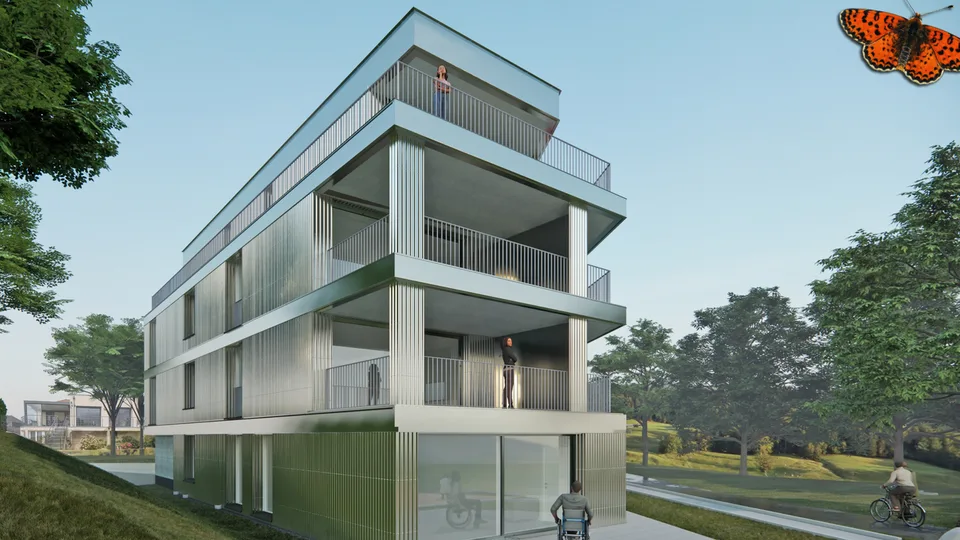 Luminoso appartamento di 3½ locali al 2° piano con ampio balcone a sud!