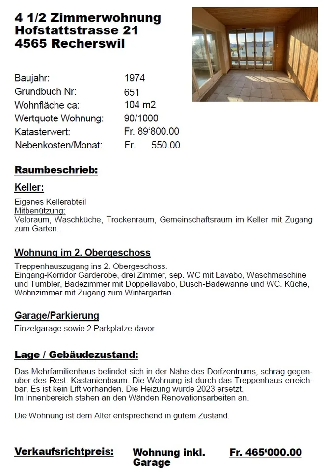 Appartement 4 1/2 pièces au 2e étage – photo 15 sur 15