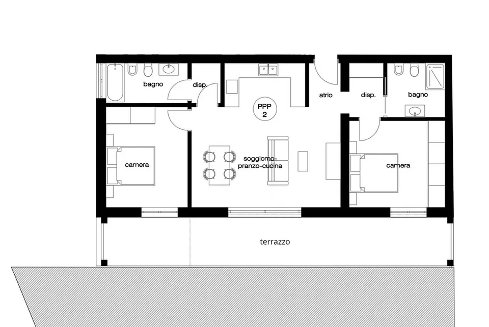 NUOVO 3.5 LOCALI CON GIARDINO PRIVATO E TERRAZZA A CASLANO