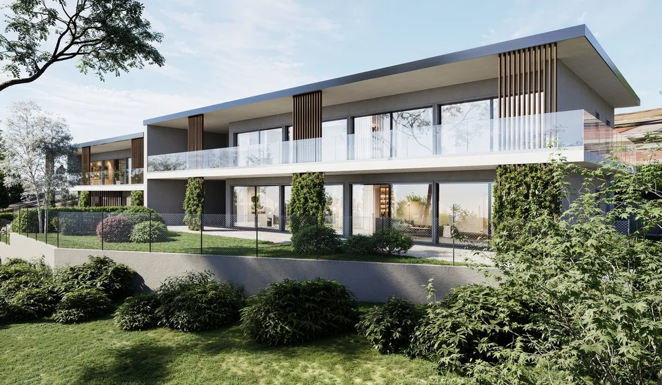 4.5 LOCALI CON GRANDE GIARDINO E VISTA LAGO A LUGANO