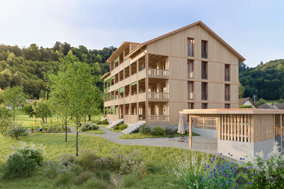 Wohnen im Baumgarten: Holzbau mit Charme und Weitblick