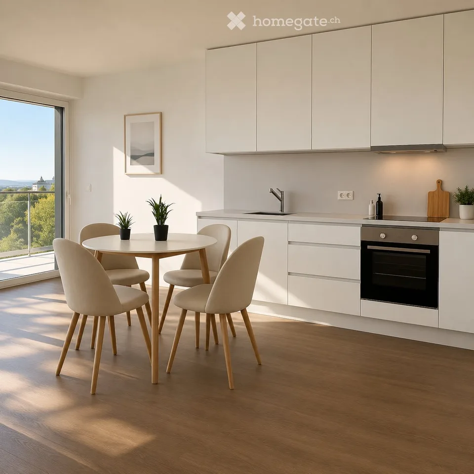 Appartement meublé moderne avec vue sur le lac