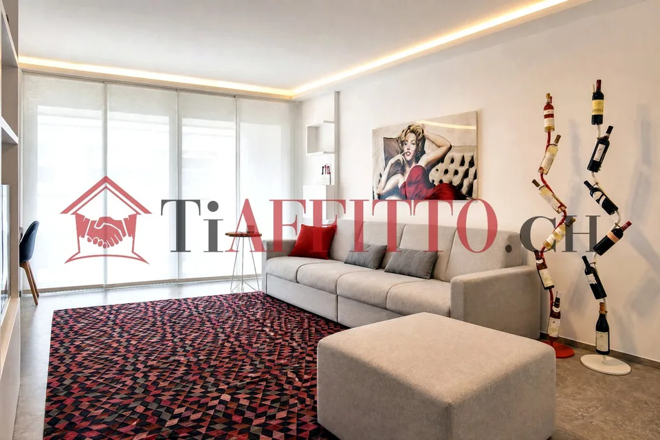 BELLINZONA SEMINE: MODERNO 3.5 LOCALI ARREDATO