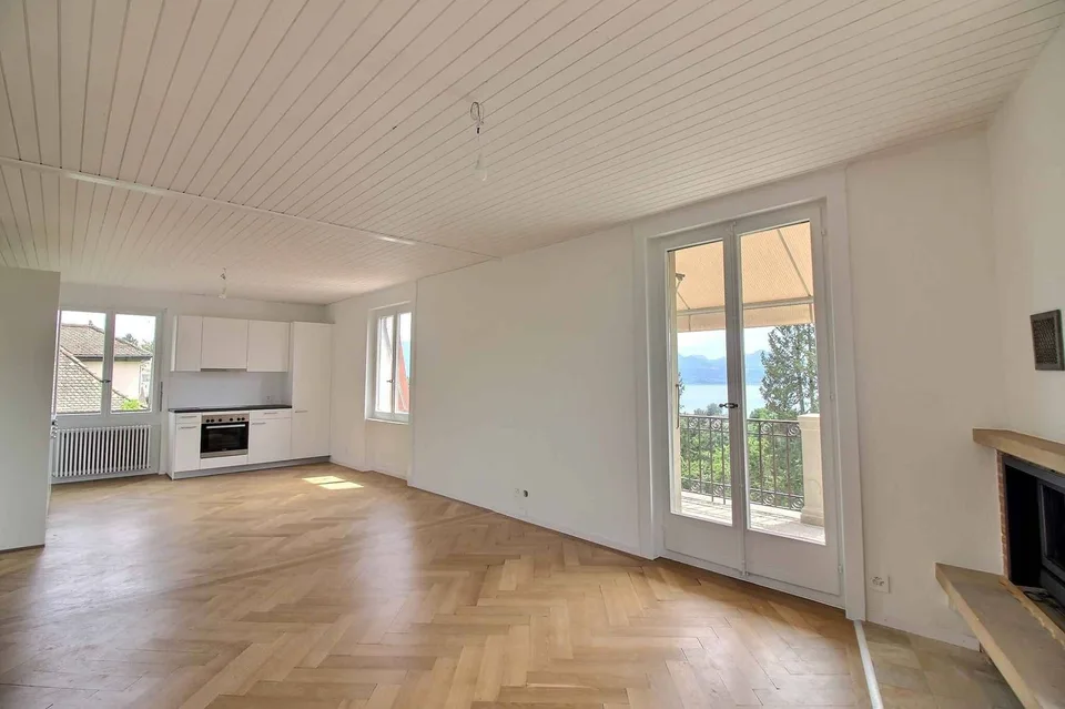 Magnifique appartement en duplex entièrement rénové avec vue imprenable sur le lac
