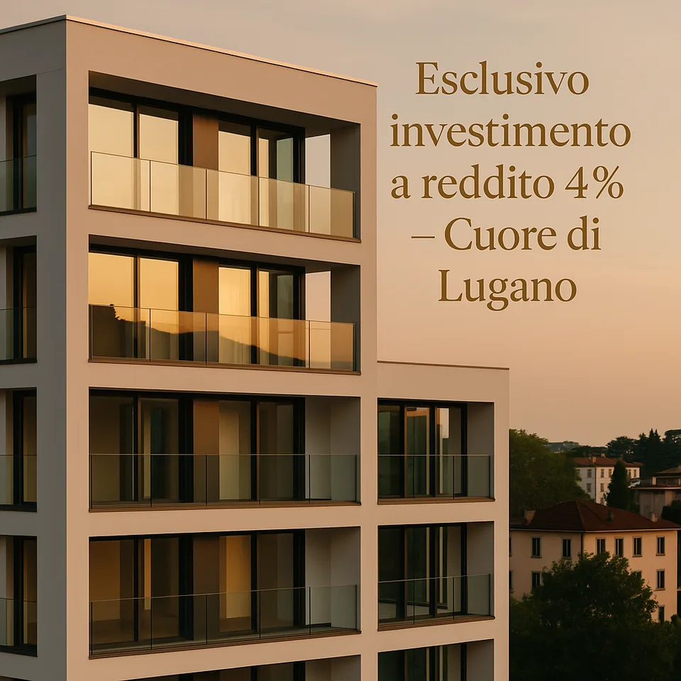 ESCLUSIVO INVESTIMENTO A REDDITO 4% â CUORE DI LUGANO