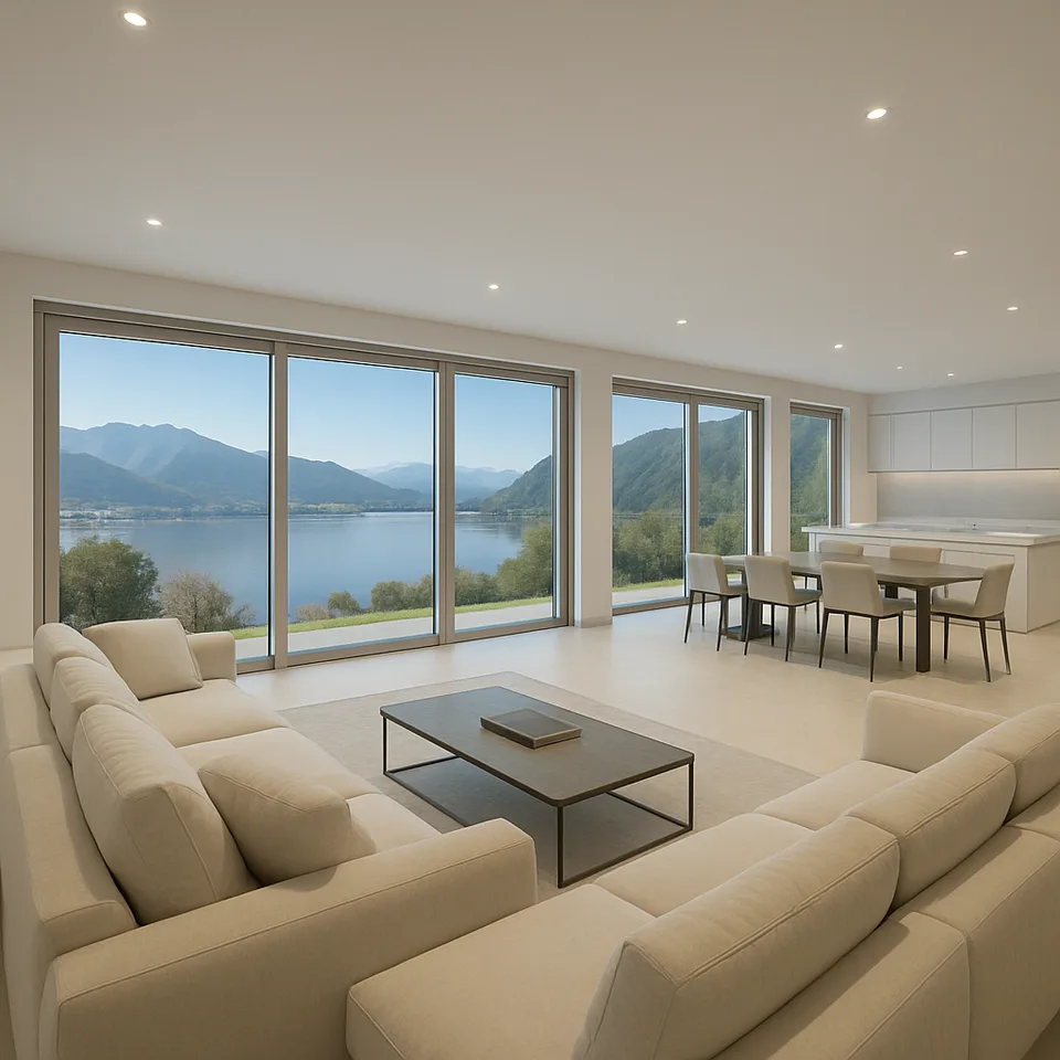 STUPENDA ED ESCLUSIVA VILLA VISTA LAGO 6.5 LOCALI A PUGERNA