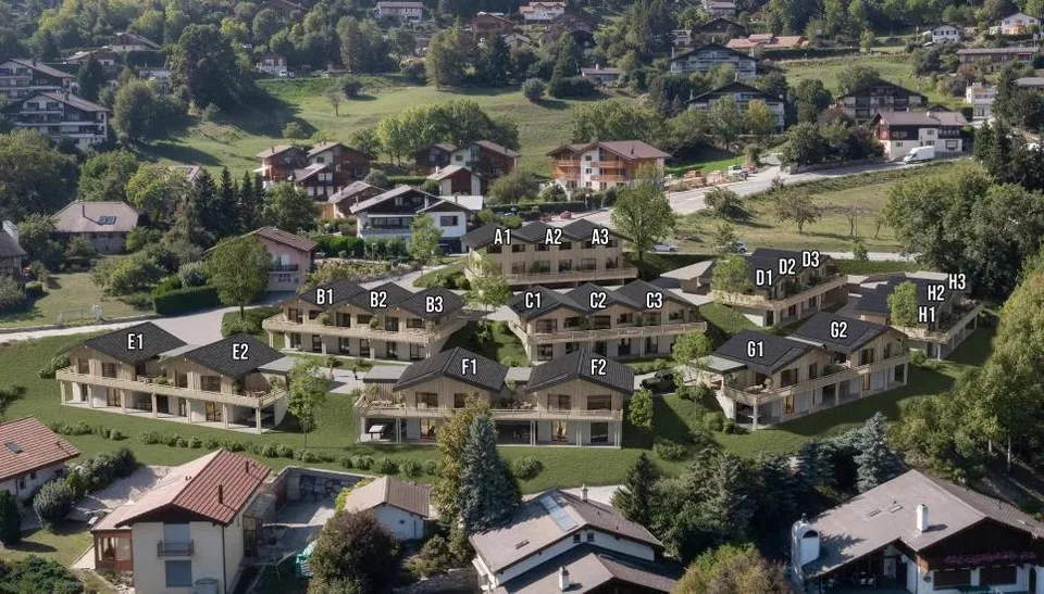 Chalets contemporains à Mollens  Promotion Les Martelles