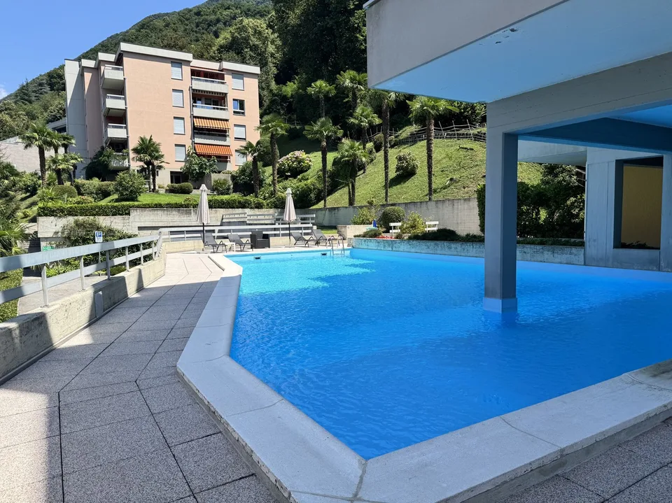 AFFITTASI 2.5 CON GIARDINO PISCINA E VISTA LAGO A BISSONE