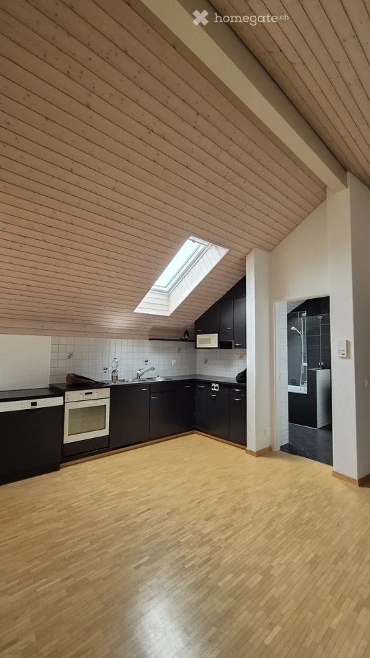 Helle 2.5 Zimmer Dachwohnung mit Balkon in Dagmersellen
