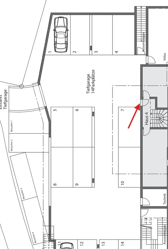 230qm Einfamilienhaus - Grosses Wohnzimmer mit Terassen an 3 Seiten / Master Suite mit Dachterasse