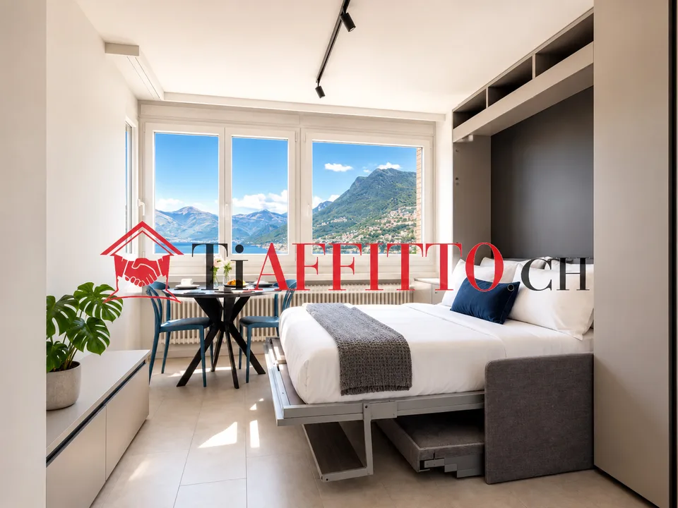 1,5 Zimmer möbliert mit Super-Seeblick in Paradiso