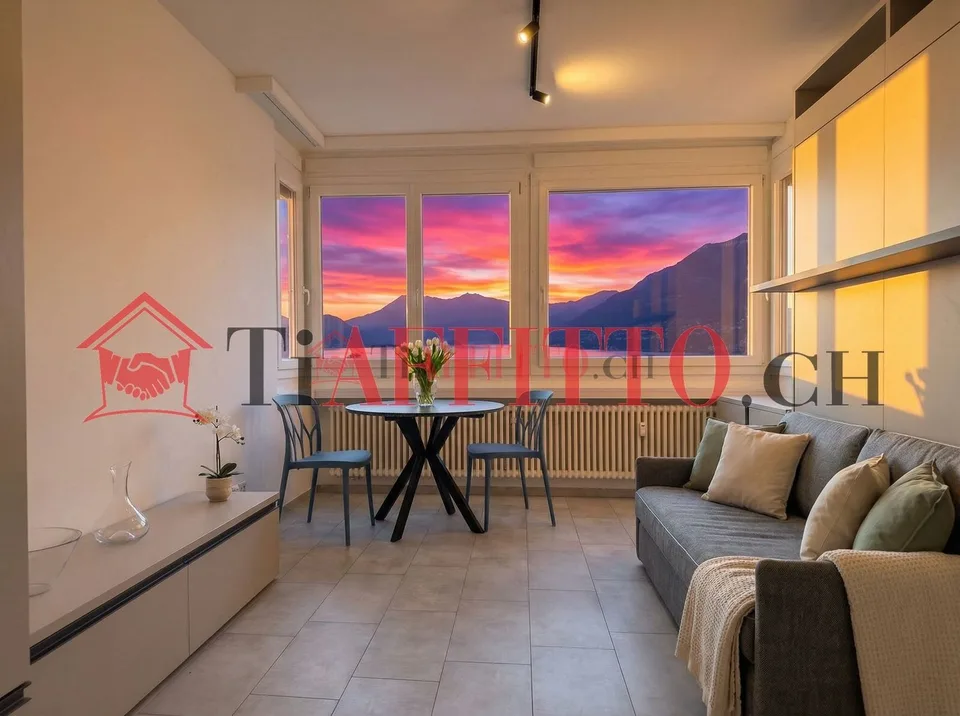 1,5 Zimmer möbliert mit Super-Seeblick in Paradiso