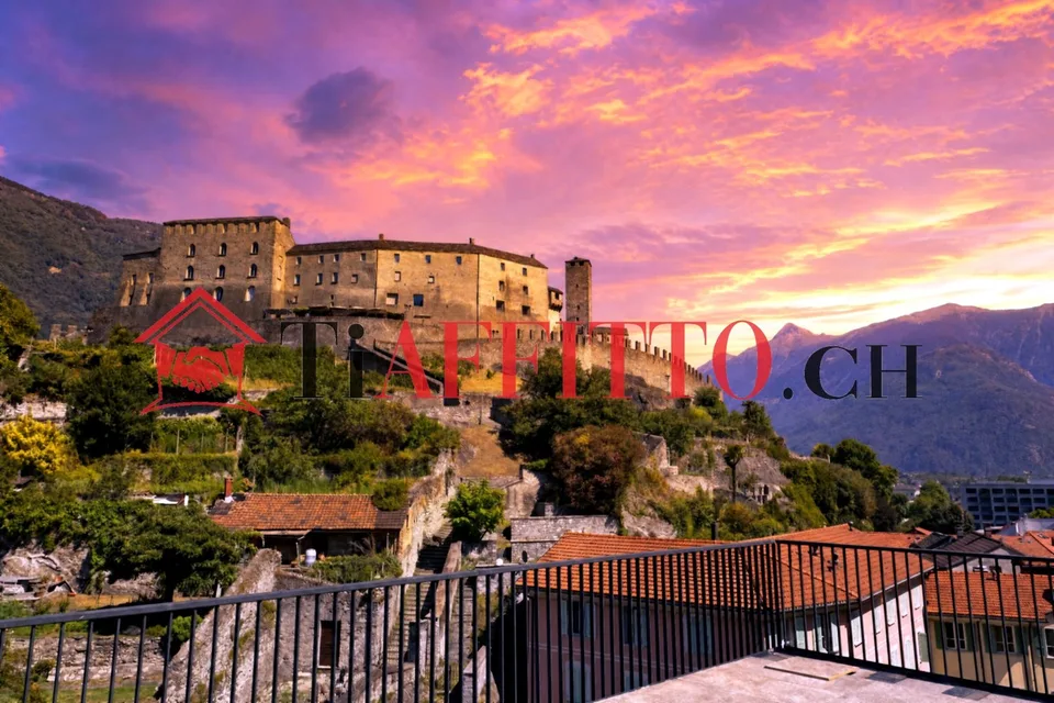 ENORMES LOFT MIT TERRASSE UND BURGENBlick IN BELLINZONA