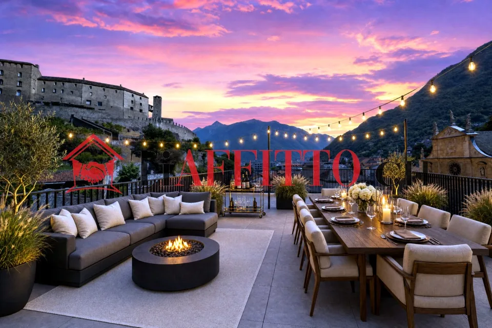 ENORME LOFT CON TERRAZZA VISTA SUI CASTELLI A BELLINZONA