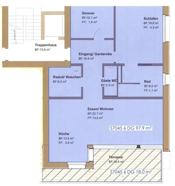 Helle 3.5-Zimmer-Dachwohnung mit Balkon in Speicher AR
