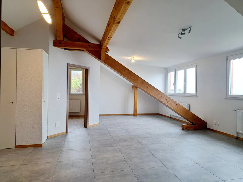 Helles 2,5-Zimmer-Appartement im Dachgeschoss, neu