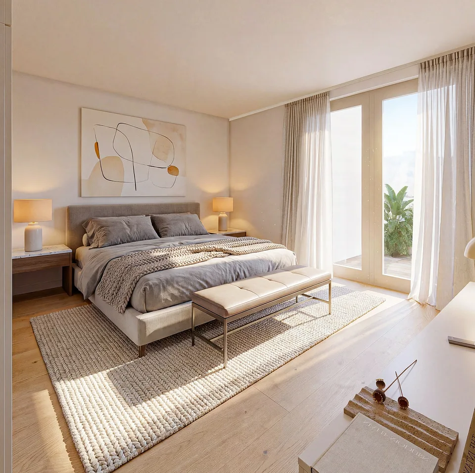 Nuovo edificio in una posizione attraente su una collina 3.5 appartamento giardino Seon