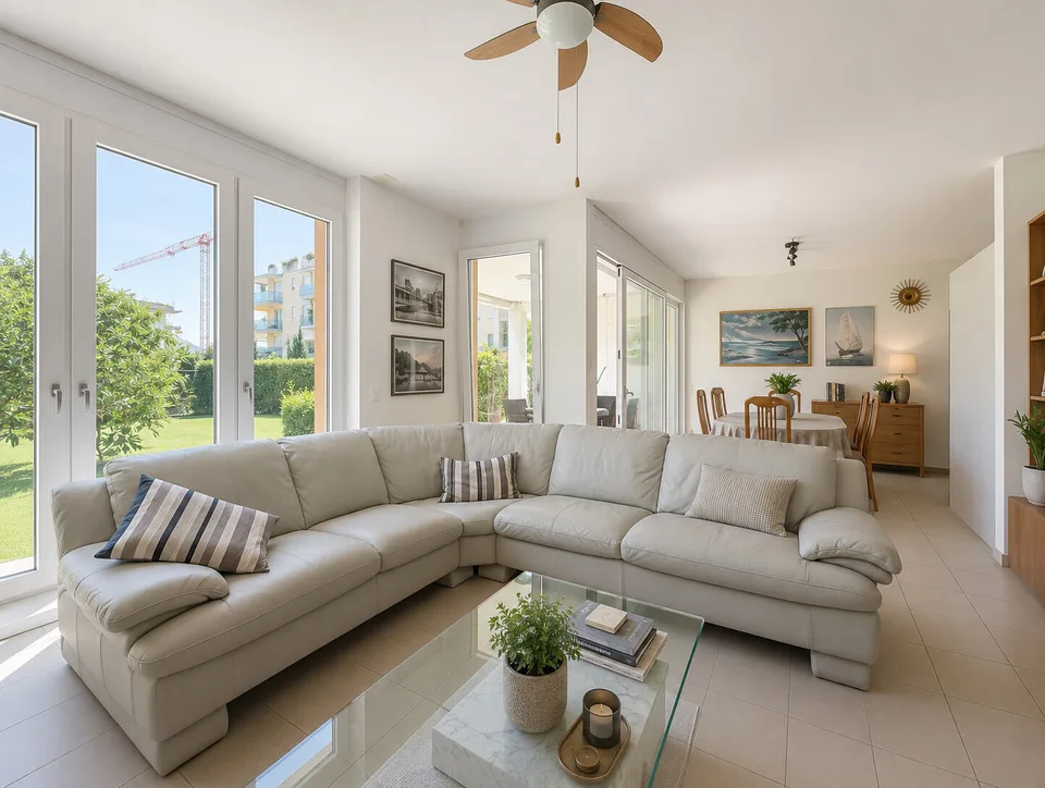 Moderne 3.5-Zimmer-Wohnung mit 2 Gärten, Pool und Fitnessstudio in Pregassona