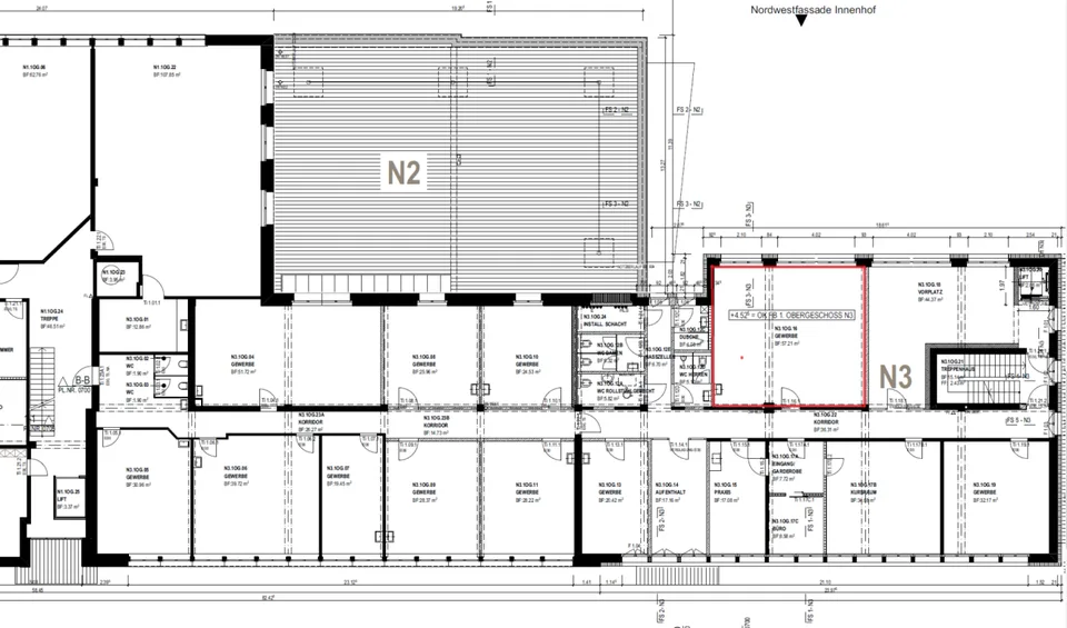 57m2 Praxis- / Kursraum im NEUHOF. – Foto 8 von 8