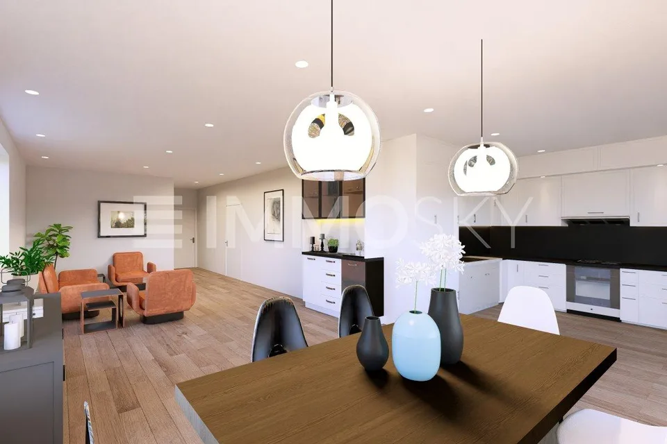 EXCLUSIVITÉ ! Spacieux 3,5 pièces avec loggia d'env. 21 m2 !