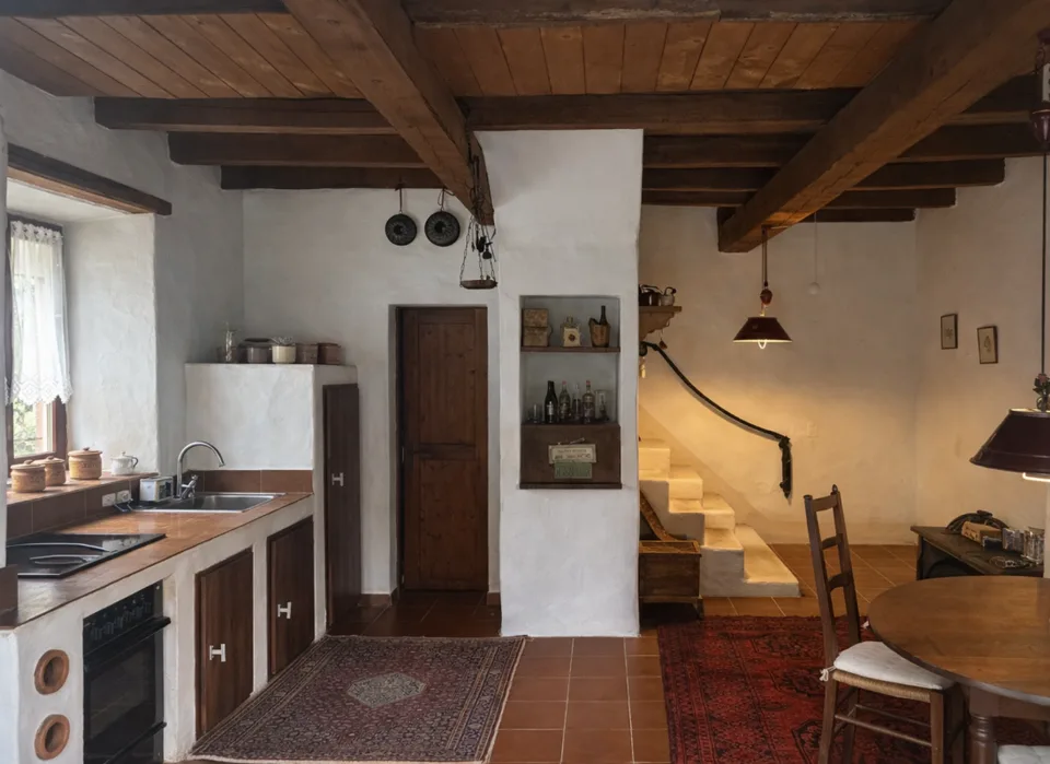 Splendide maison de campagne ancienne avec piscine collective