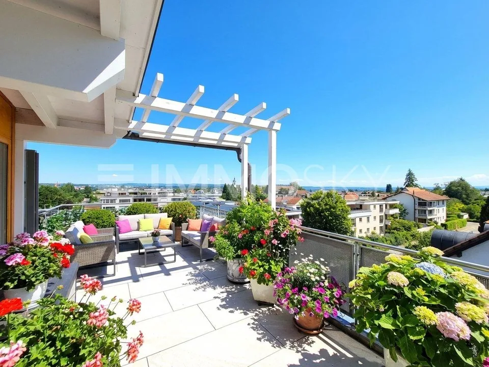Wo der Blick zuhause ist – Attika mit Weitblick zum Bodensee