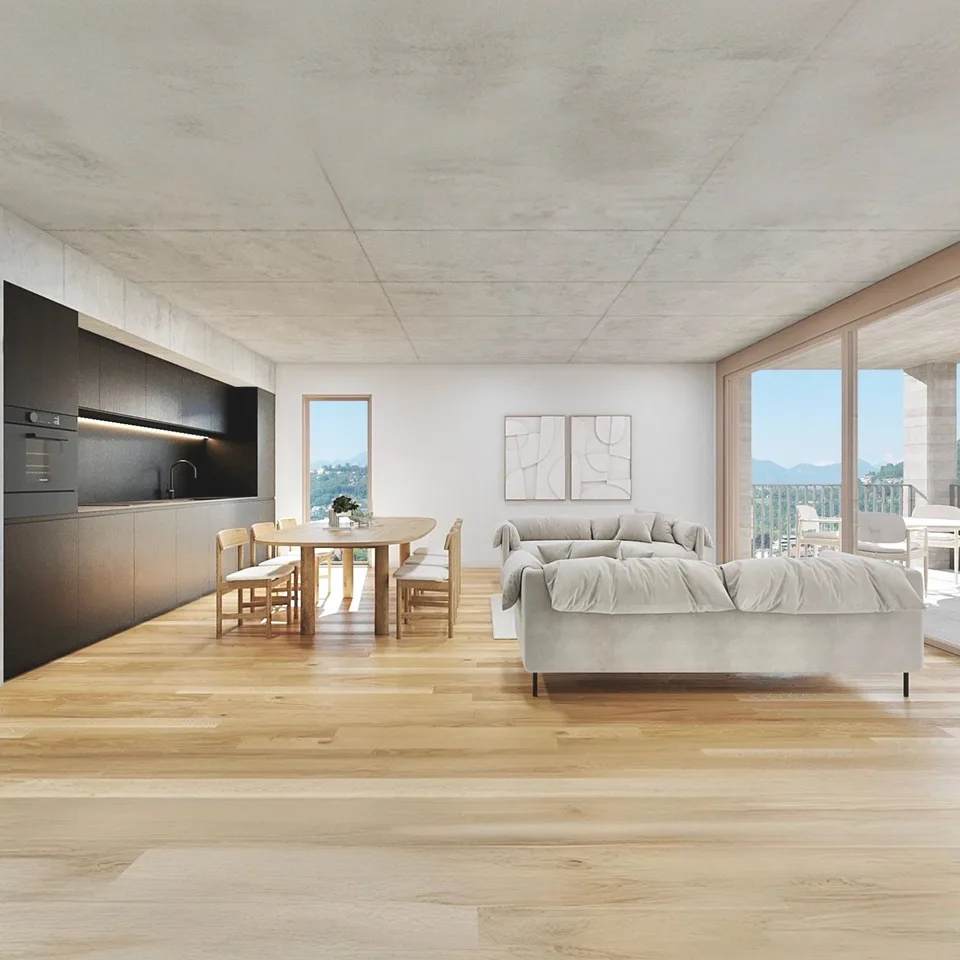 Moderno appartamento di 2.5 locali ad Agno/Moderne 2.5-Zimmer-Wohnung in Agno – photo 2 sur 6