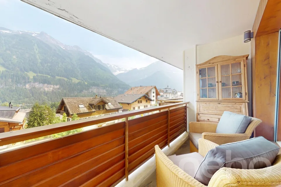 Fully renovated apartment in the center of Champéry, panoramic view – photo 12 of 20