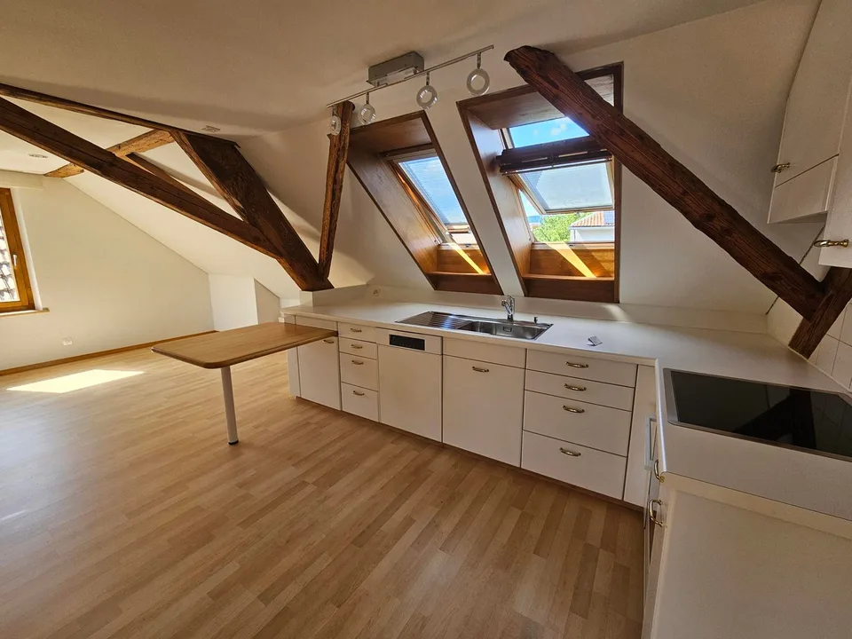 Einzigartige, klimatisierte 2-Zimmer-Dachwohnung zu vermieten