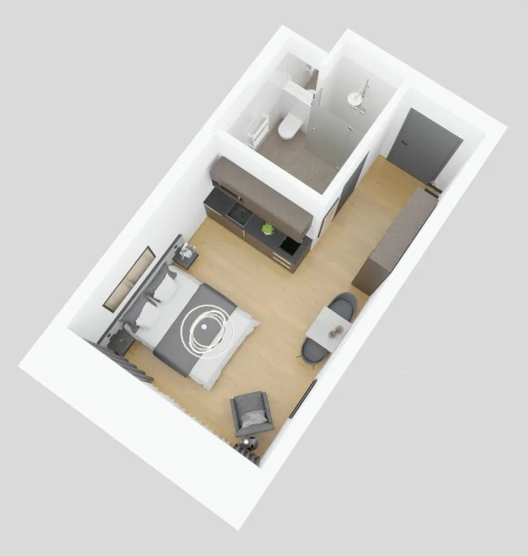 Vollmöbliertes Studio "All Inclusive"