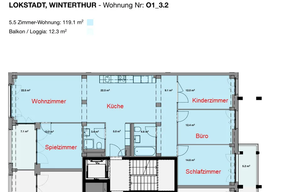 4½ ZI-WOHNUNG IN WINTERTHUR - STADT, MÖBLIERT, TEMPORÄR – foto 10 di 20