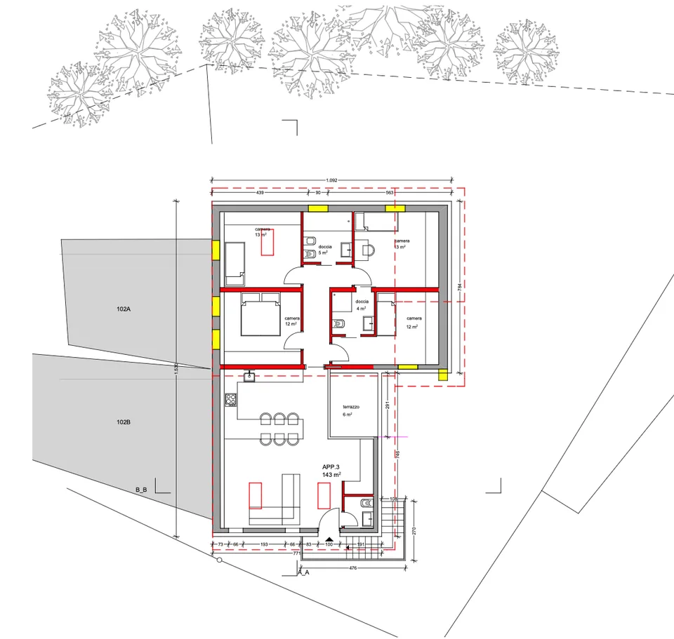 NUOVO PROGETTO RESIDENZIALE DI 3 UNITA' ABITATIVE – photo 18 sur 23