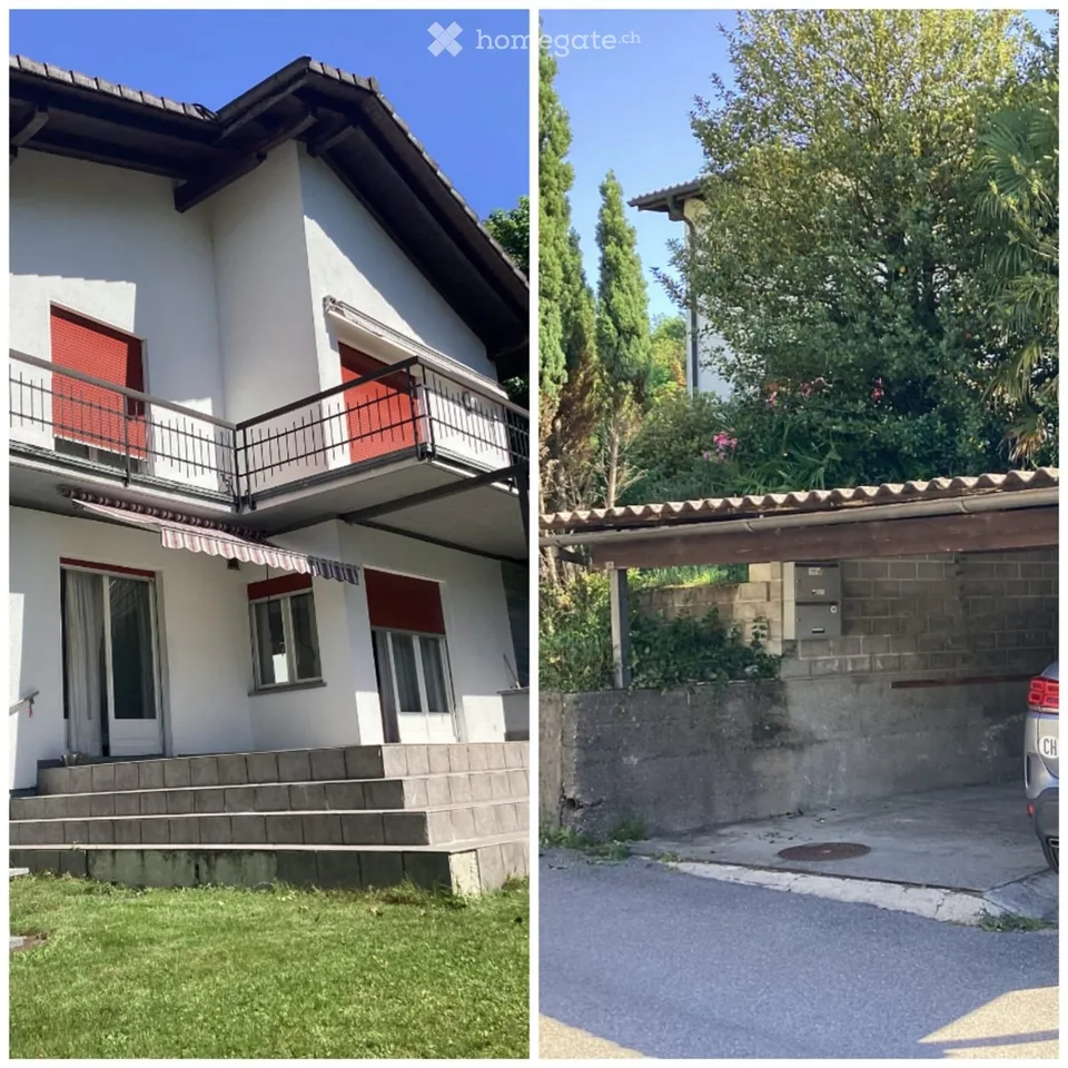 Appartamento in casa bifamiliare a Biasca con vista