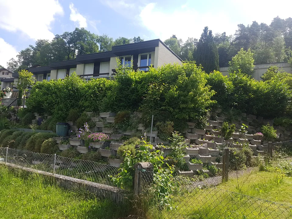 Maison mitoyenne avec vue sur la montagne et beau jardin