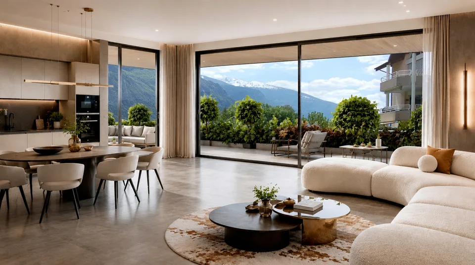 MAGNIFIQUE APPARTEMENT 3.5 PCES A SALQUENEN