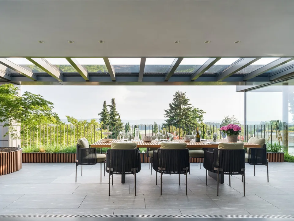 Nouveau bâtiment : appartement terrasse 4,5 pièces, 160 m² - Vivre sur la pente ensoleillée