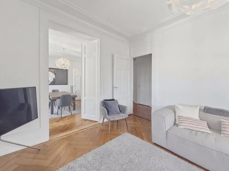 Affascinante appartamento di 5 locali (2 camere da letto) nel cuore di Ginevra – Boulevard Helvétique