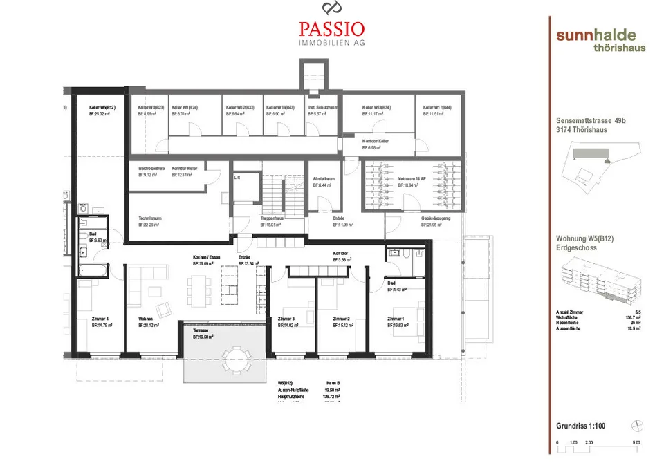 Exklusive 5.5-Zimmer Neubau-Parterrewohnung mit hochwertigem Ausbau