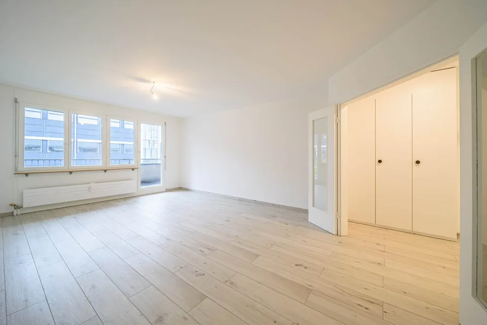 Neu renovierte große 3.5 Zimmerwohnung -Penthouse mit Anbindung an privatem großen Park