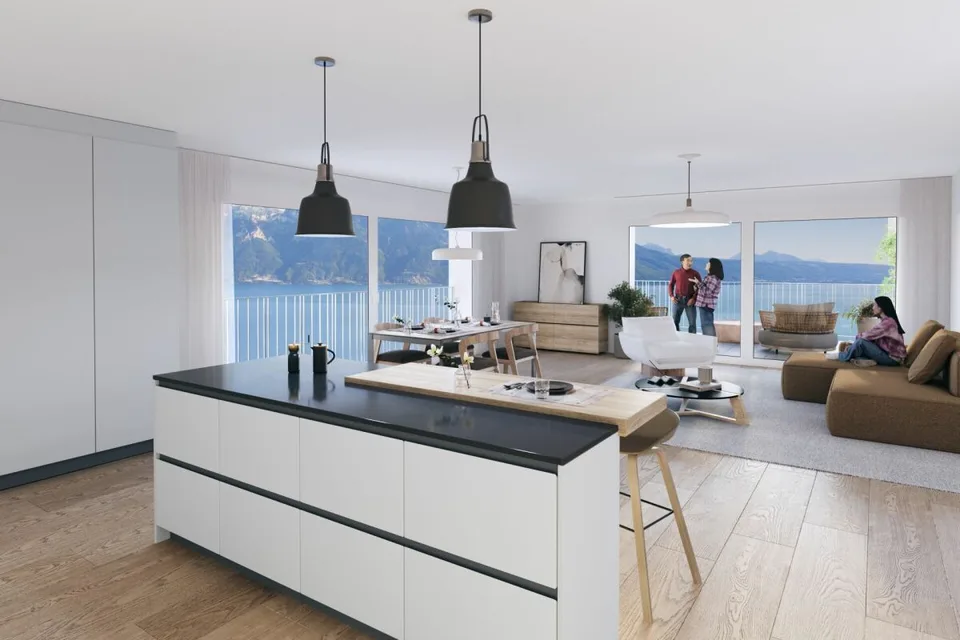 Chexbres: Duplex mit 5,5 Zimmern und freiem Blick auf den See