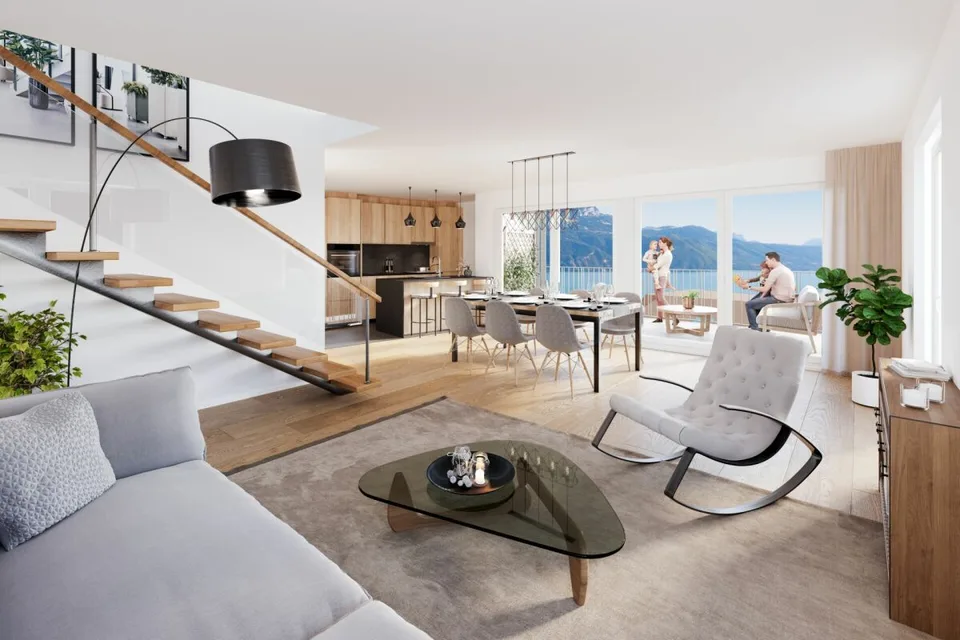 Chexbres : Duplex de 5.5 pièces avec vue dégagée sur le Lac