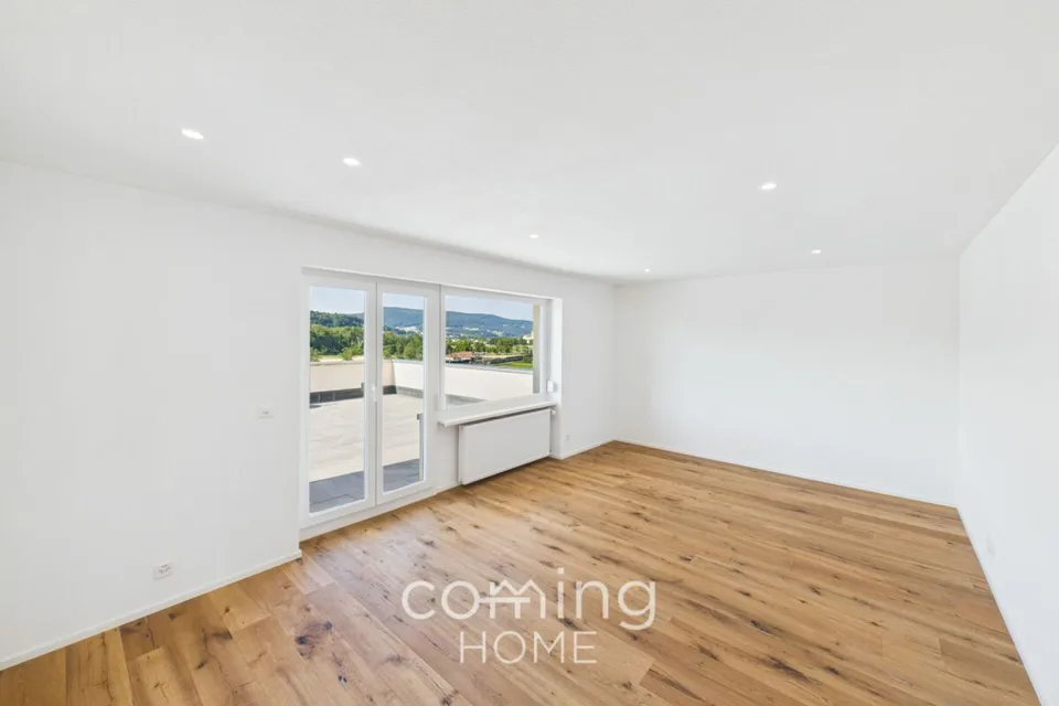Appartamento attico di 4 locali recentemente ristrutturato a Wöschnau con grande terrazza e vista panoramica