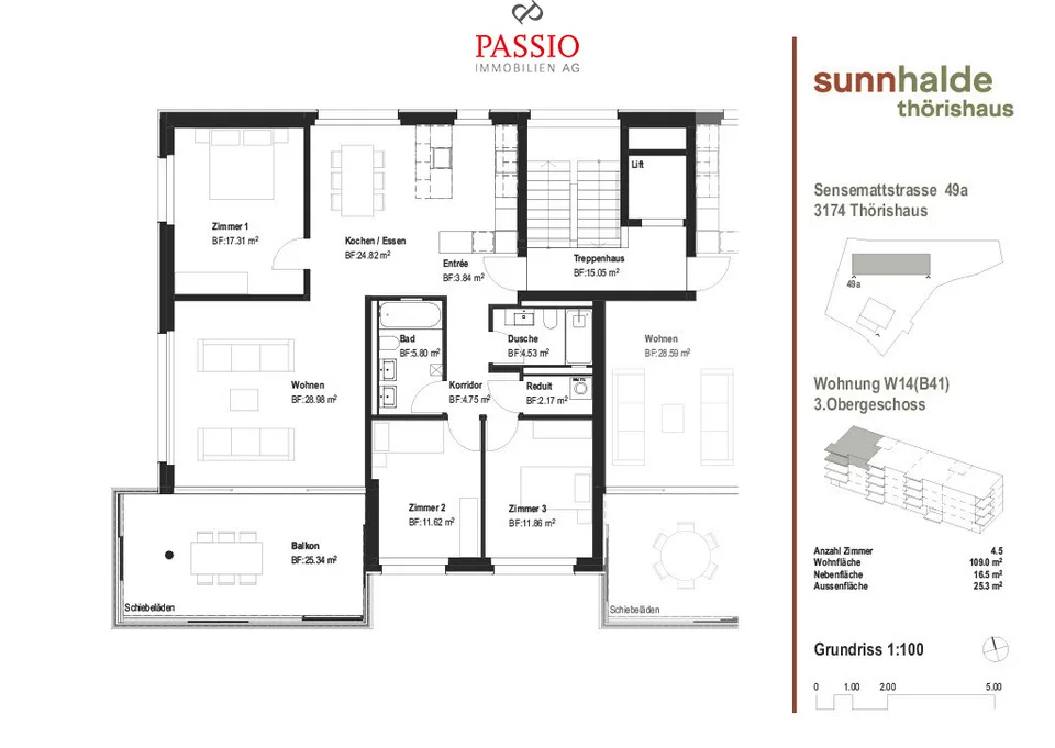 Appartamento di nuova costruzione attraente di 4,5 locali con comfort moderno