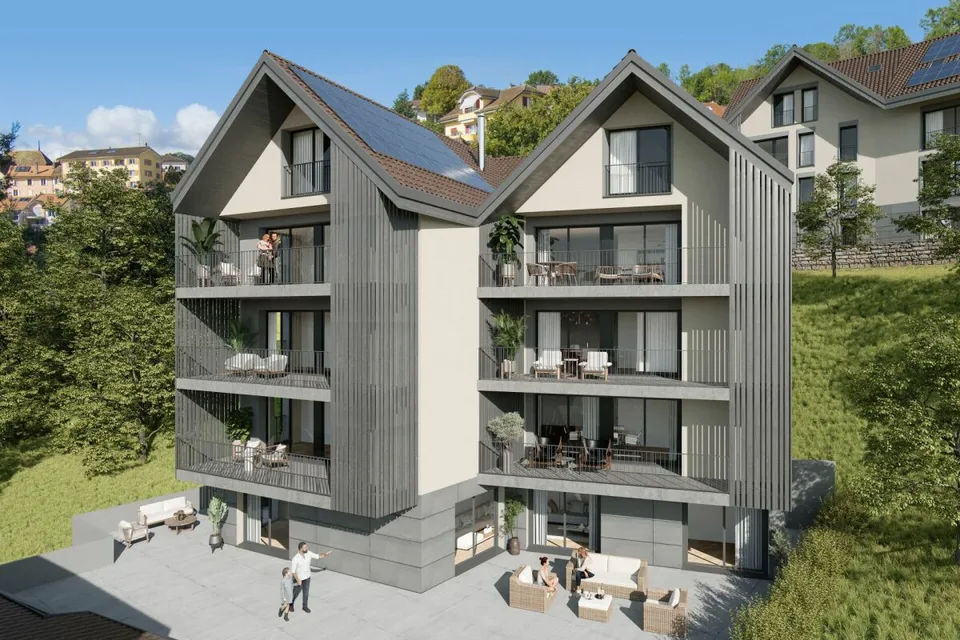 Chexbres: Prachtvolle 3,5-Zimmer-Wohnung im Herzen des Dorfes